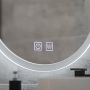 Στρογγυλός καθρέφτης 70cm Noxia Touch System Άγνωστο απενεργοποίηση