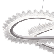 Lulus LED Prism Luminis, Crystal and Metal, 4 κύκλοι, Dimable, ρυθμιζόμενο ύψος, κρύο/ζεστό/ουδέτερο φως, πολυτελές φωτισμό