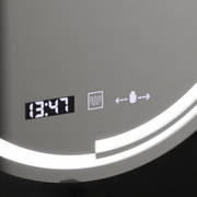 60cm στρογγυλό LED Mirror Motion Glow Sensor Consuel Marcellow Dimable Clock Discosting System