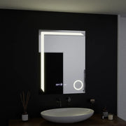 Mirror LED ορθογώνια 60x80cm ακριβεία Motionglow Marcello System Disability & Thermometer of the Caimimic Glass