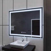 Ορθογώνιο καθρέφτη LED 100x75cm Verite Motionglow Marcellow Dimable Clock System