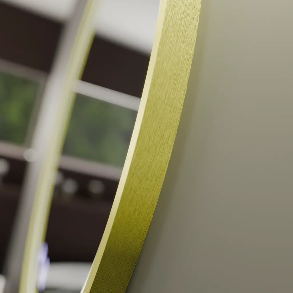 Mirror LED γύρο 70cm Touch Glanz System Decrost Rama Rose Gold Brudged