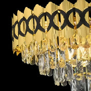 Πολυέλαιος Crystal Evangeline Gold 9xe14