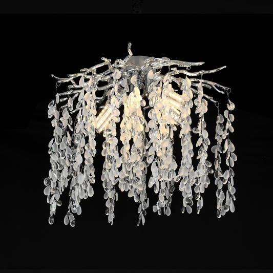 Crystal Chandelier CC8080/D500CH, 5x E14, Διάμετρος 49cm, Χρώμιο