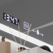 Ορθογώνιο LED Mirror 120x60cm Verite Motionglow Marcellow Dimable Clock Disrosting System
