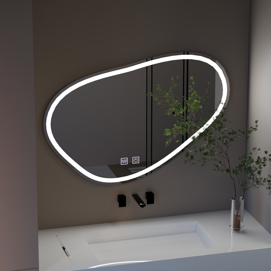 Mirror LED Touch Quaszare 90x65 cm