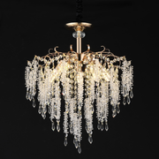 Crystal Chandelier CC9323/5FGD, 5x E14, Διάμετρος 49cm, Χρυσός