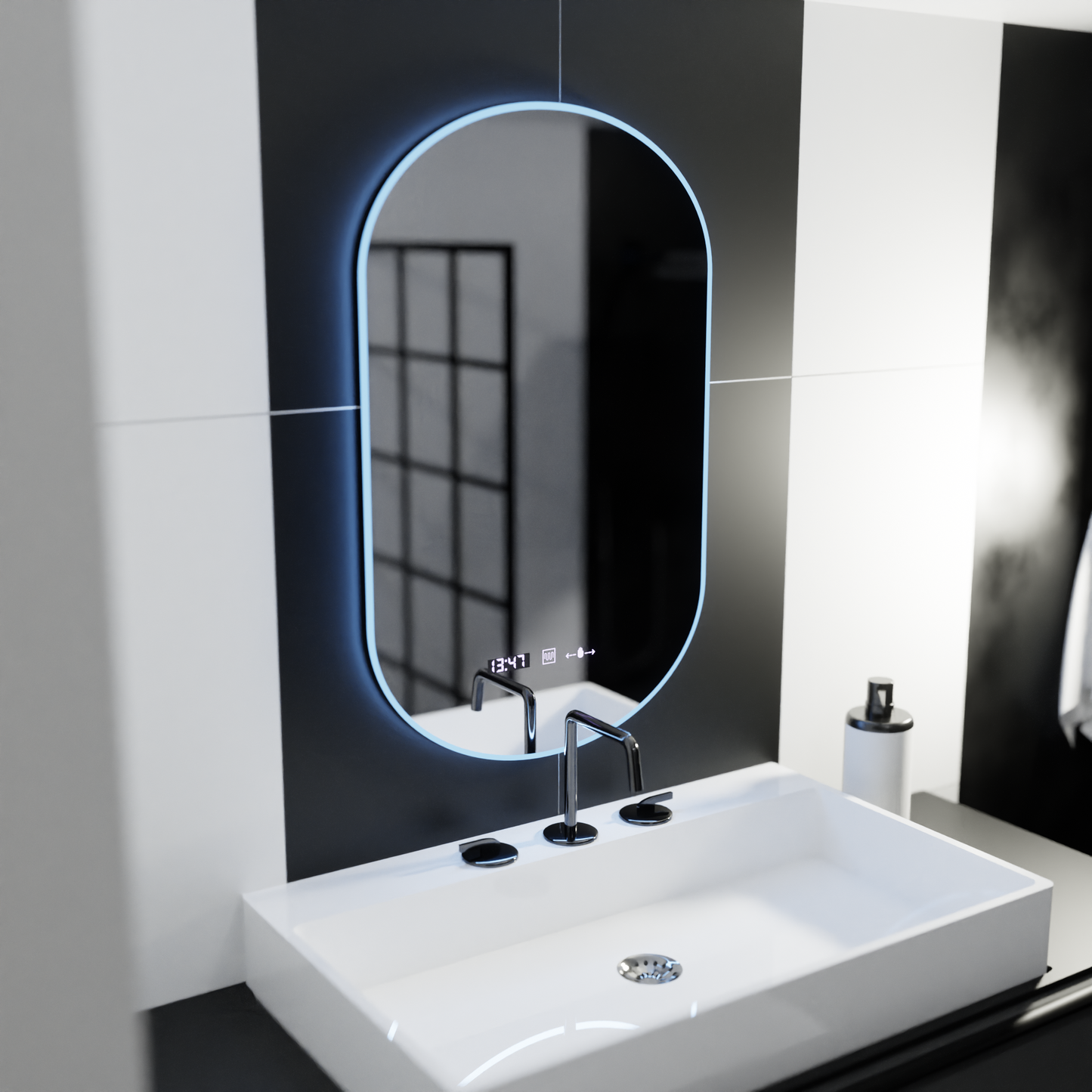 Lucia Lucia 50x80cm Marcello Sensor Lucia System Dimable Θερμόμετρο Σύστημα