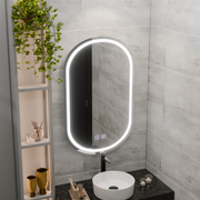 Mirror LED Oval 50x80 Velara Touch System, Dimable