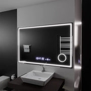 Mirror LED ορθογώνιο 120x80cm Souverain Motionglow Marcello Αποστολικό Σύστημα Ρολόι & Dimable Cosmetic Terometer
