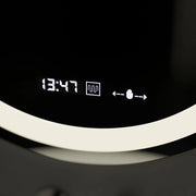 LED Στρογγυλός καθρέφτης, 60cm, Celeste MotionGlow Marcello, Σύστημα Demister, Ρολόι & Θερμόμετρο, Ρυθμιζόμενο