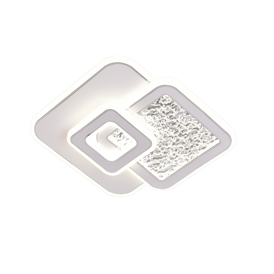 Πολυέλαιος LED KOMPACTO 57W, 3 Τετράγωνα, Κρύο/Ζεστό/Ουδέτερο φως, Λευκό