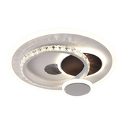LED LED Heliox, 43W, 4 κύκλοι, κρύο/ζεστό/ουδέτερο φως, μαύρο