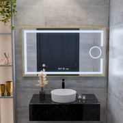 Mirror LED ορθογώνιο 50x70cm Eclat Motionglow Marcello Disputs & Termeter Luba Cosmetica Dimabil