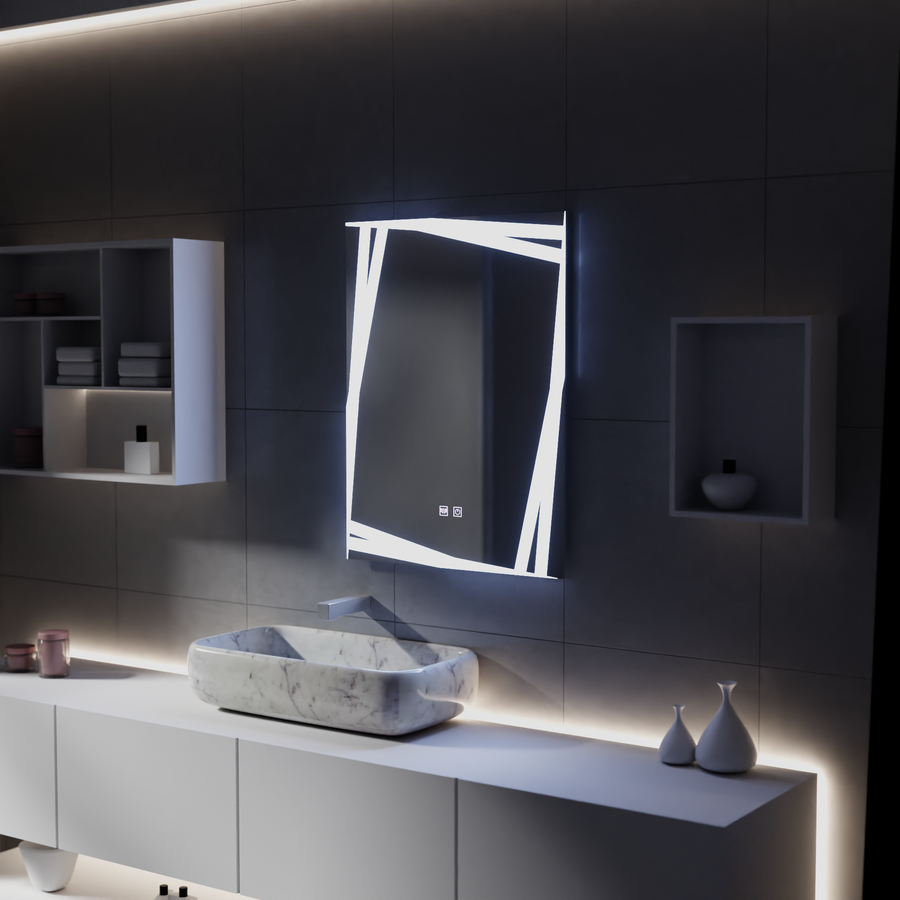 Mirror LED Touch Infinitum System Disrosting 60x80cm