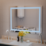 Ο ορθογώνιος καθρέφτης LED 80x60cm Verite Motionglow Marcellow Dimable Clock System