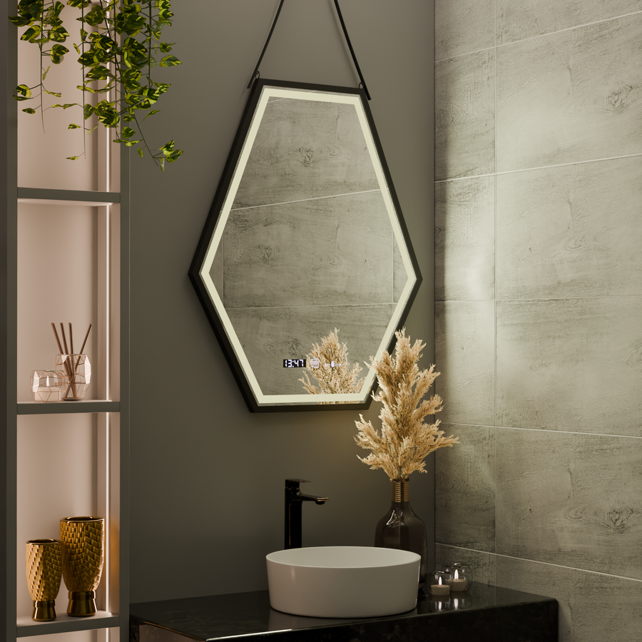 Ορθογώνιο LED Mirror 120x80cm Sensor MotionGlow Marcello Distrosting System