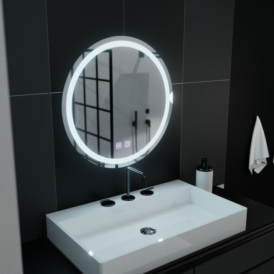 Mirror LED Γύρος 50cm Σύστημα απόψυξης Lucea Touch