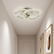 Lulus LED Crystal με τηλεχειριστήριο Shia 27W Dimable Silver