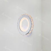 Εφαρμόστε LED Borandis 20W, White με χρώμιο, ακρυλικό και κρύσταλλο, κρύο/ζεστό/ουδέτερο φως