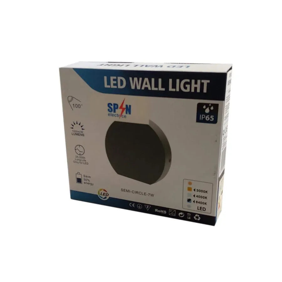 Εφαρμόστε εξωτερική LED OLIEN 7W 6000K IP65 Black