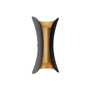 Εφαρμόστε εξωτερικό LED Pauline, 10W, Metal, Black and Gold