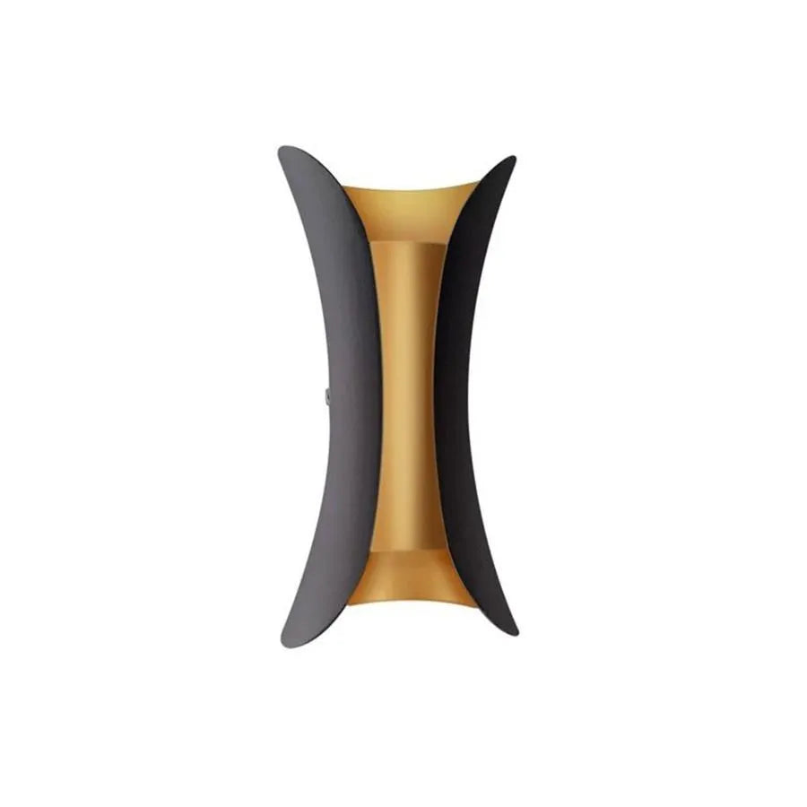 Εφαρμόστε εξωτερικό LED Pauline, 10W, Metal, Black and Gold