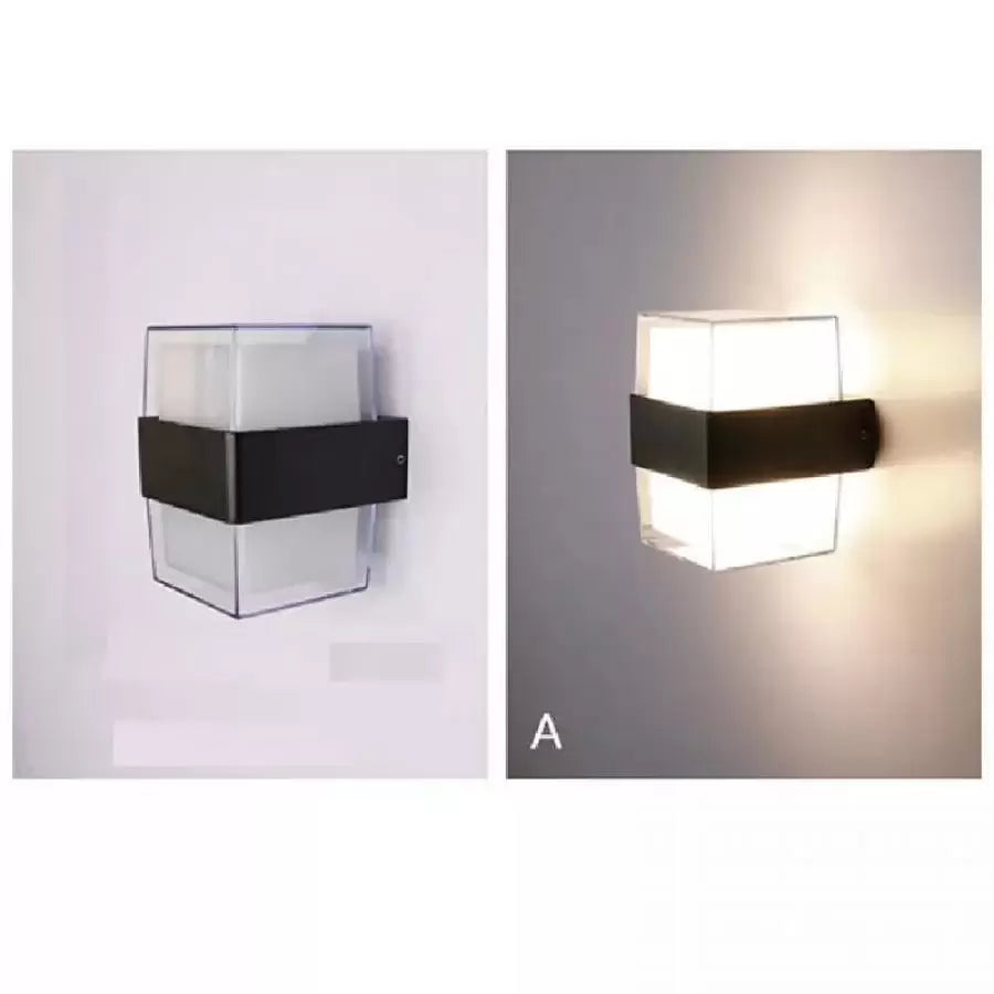 Εφαρμόστε εξωτερικό LED Kennedy 12W μαύρο και άσπρο