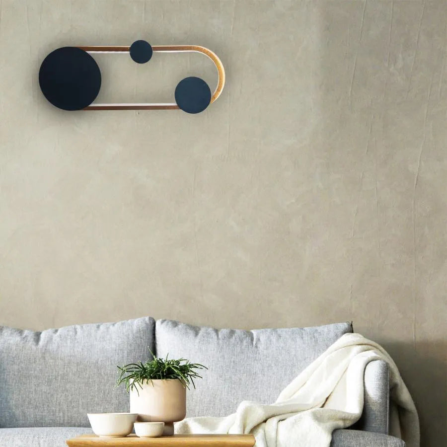 Εφαρμόστε Gruvix LED, 26W, χρυσή με μαύρο, κρύο/ζεστό/ουδέτερο φως