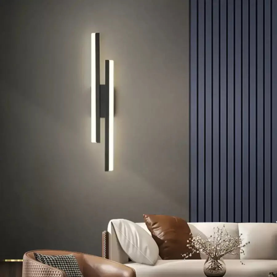 Εφαρμογή LED Lyra, 18W, ακρυλικό, μαύρο και άσπρο