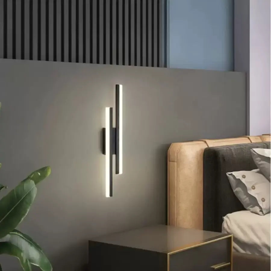 Εφαρμογή LED Lyra, 18W, ακρυλικό, μαύρο και άσπρο