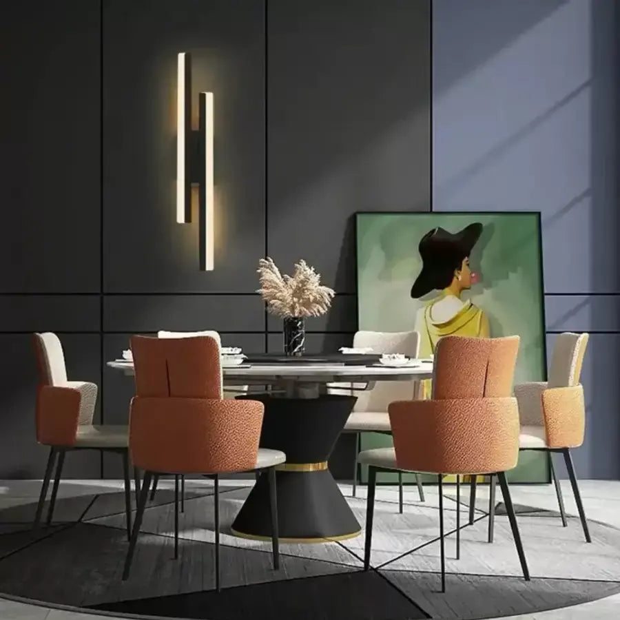 Εφαρμογή LED Lyra, 18W, ακρυλικό, μαύρο και άσπρο