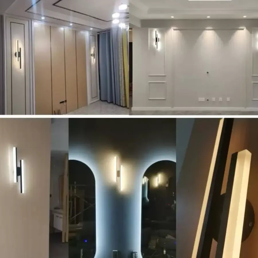 Εφαρμογή LED Lyra, 18W, ακρυλικό, μαύρο και άσπρο