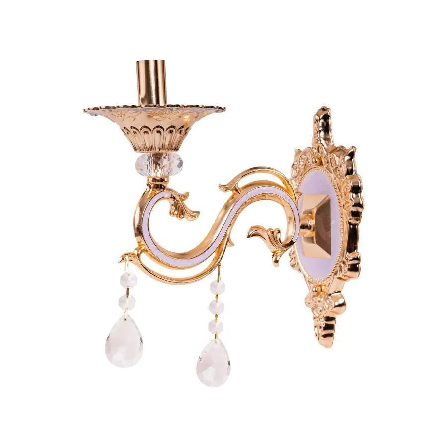 Εφαρμόστε τον Nicholas, 1*E14, Lilac με χρυσό, μέταλλο και κρύσταλλο