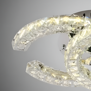 Lulus LED Crystal με τηλεχειριστήριο Shia 27W Dimable Silver
