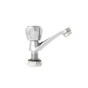 Βρύση μπάνιου με τοποθέτηση νεροχύτη, κρύο νερό, μονή λαβή, γυαλιστερό χρώμιο