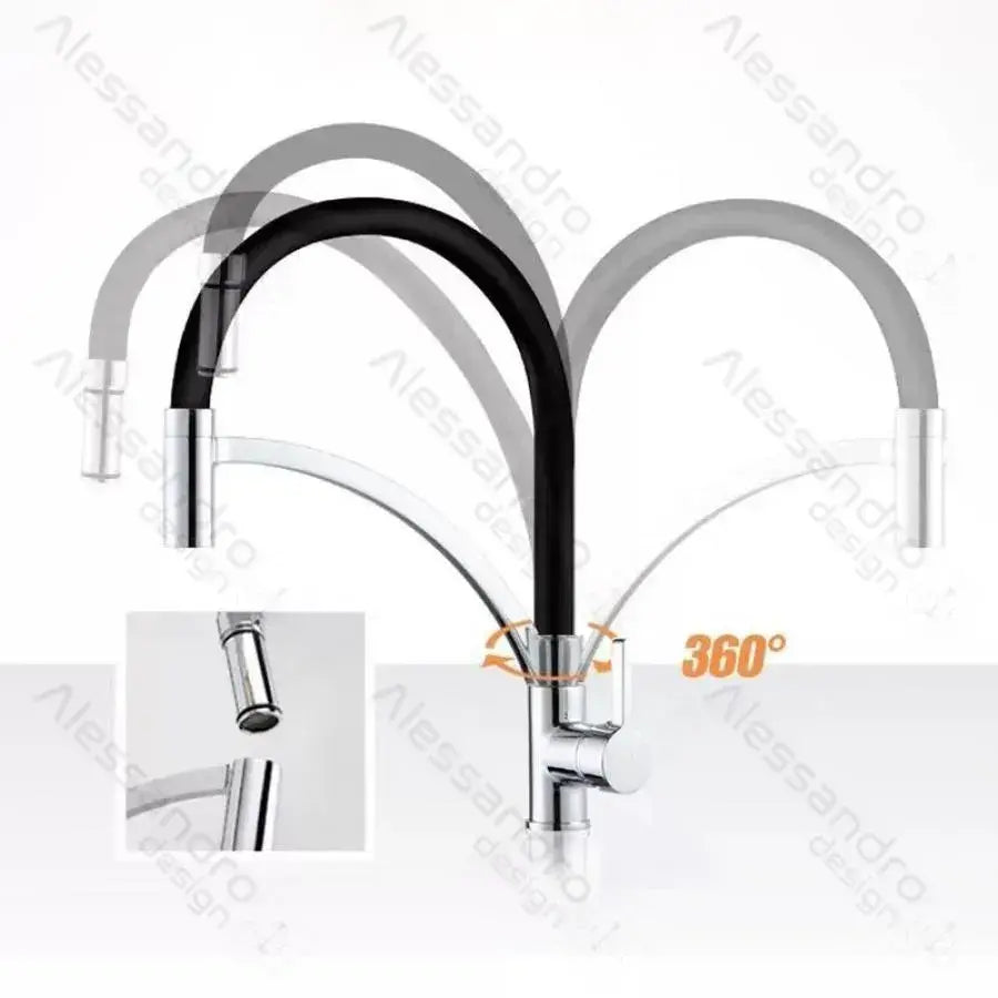 Μπαταρία κουζίνας, υγειονομικό ορείχαλκο, Chrome Black, WZX/2019