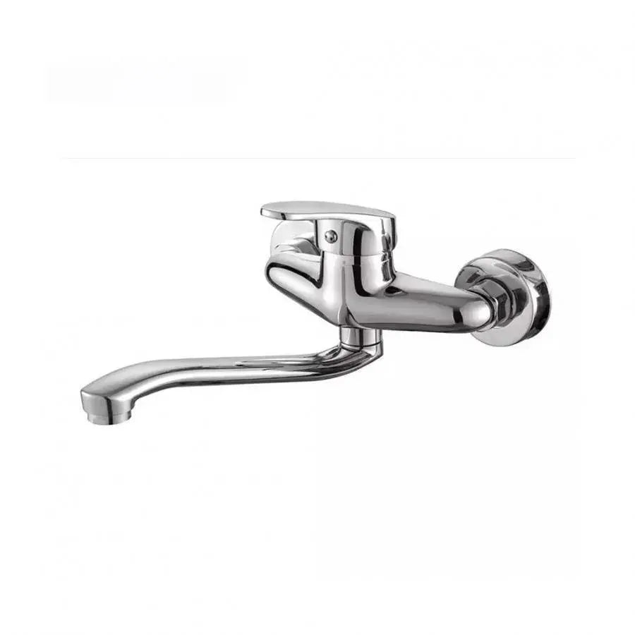 Μπαταρία κουζίνας τοίχου με περιστροφικό σωλήνα, κράμα, Chrome, PM018