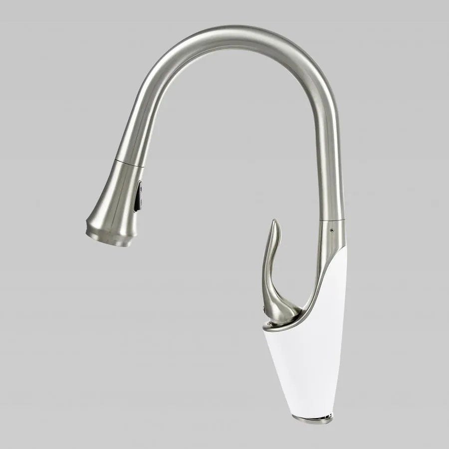 Μπαταρία κουζίνας με εκχυλίσιμο ντους, υγειονομικό ορείχαλκο, Chrome, W054