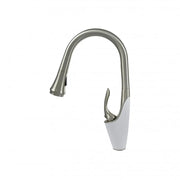 Μπαταρία κουζίνας με εκχυλίσιμο ντους, υγειονομικό ορείχαλκο, Chrome, W054