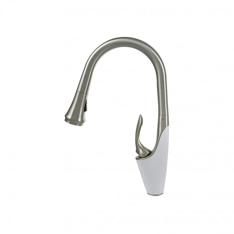 Μπαταρία κουζίνας με εκχυλίσιμο ντους, υγειονομικό ορείχαλκο, Chrome, W054