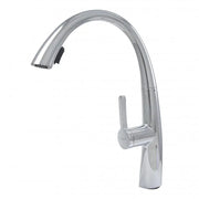 Μπαταρία κουζίνας με εκχυλίσιμο ντους, υγειονομικό ορείχαλκο, Chrome, W059