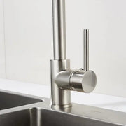 Μπαταρία κουζίνας με εκχυλίσιμο ντους, ανοξείδωτο χάλυβα και ορείχαλκο, yd/101