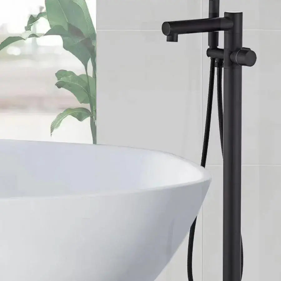 Μπαταρία δαπέδου, υγειονομικό ορείχαλκο, μαύρο, CF2038