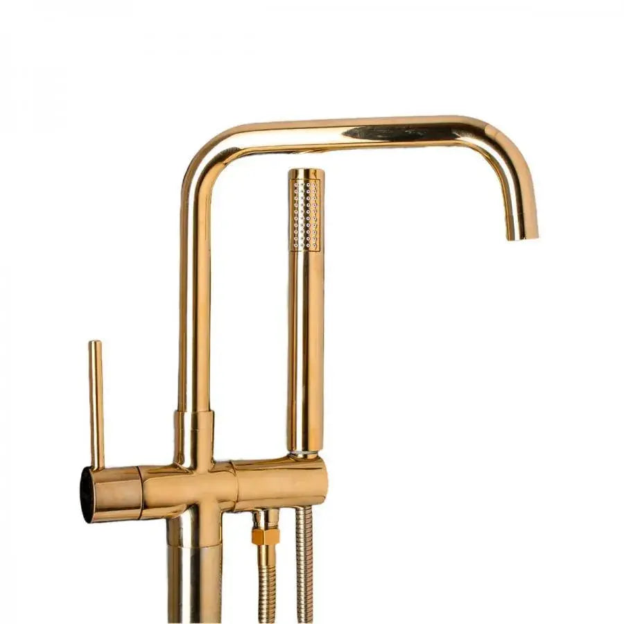 Δάπεδο μπαταρίας με παράγραφο και σωλήνα, υγιεινή, χρυσός, CF2041