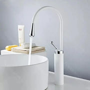 Μπαταρία Washbasin, υγειονομικό ορείχαλκο, λευκό, wzy/326/a