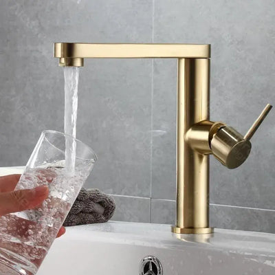 Washbasin της μπαταρίας, υγιεινό ορείχαλκο, χρυσός, 9107d