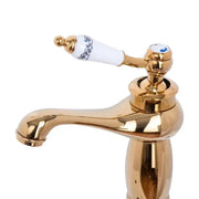 Μπαταρία Washbasin, υγιεινό ορείχαλκο, χρυσός, CF/1008