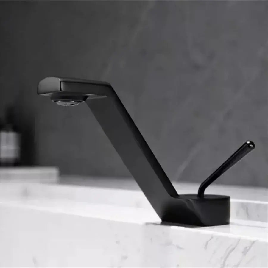 Μπαταρία Washbasin, υγιεινό ορείχαλκο, μαύρο, MP017H