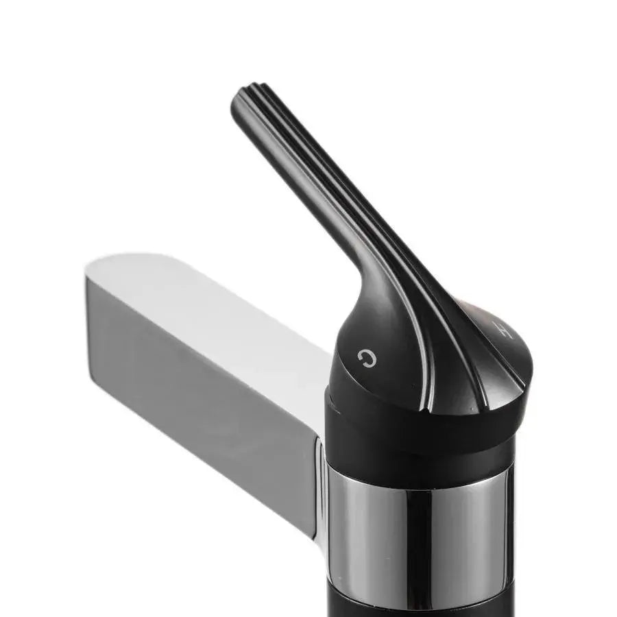 Μπαταρία Washbasin, υγιεινό ορείχαλκο, μαύρο, OD/2019